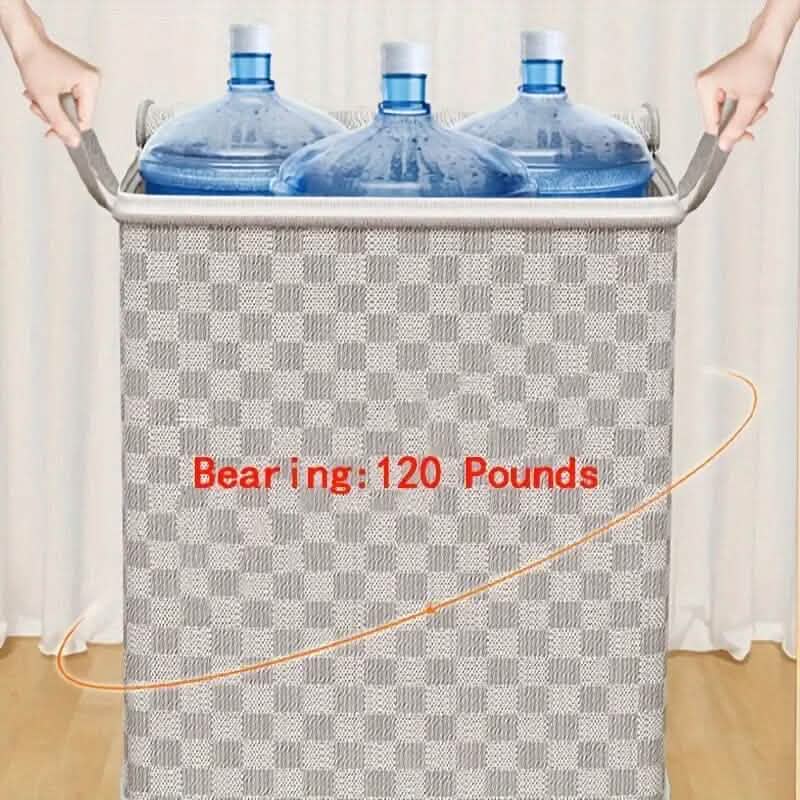 Checkerboard Canvas Portable Storage Box DailySale
