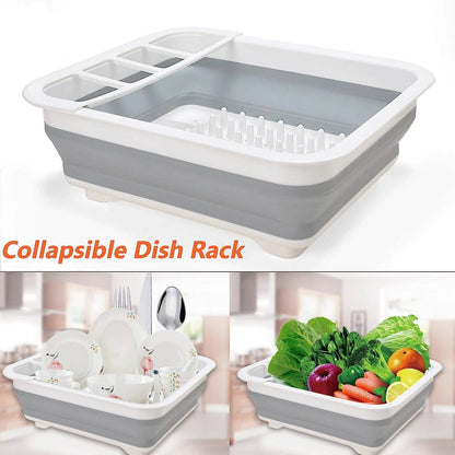 Extra Large Dish Drying Rack with Utensil Holder DailySale