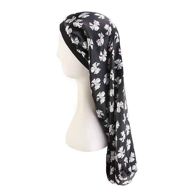 Extra Long Satin Bonnet Sleep Cap Long Bonnet for Braids Hair Loose Cap DailySale
