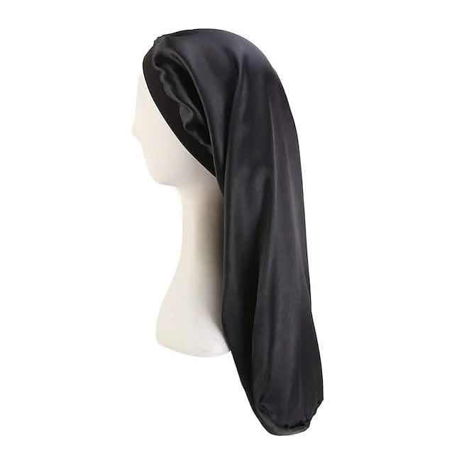 Extra Long Satin Bonnet Sleep Cap Long Bonnet for Braids Hair Loose Cap DailySale