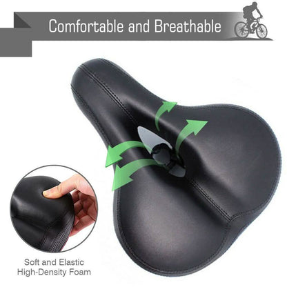 Extra Wide Big Bum Bike Seat Soft & Comfort Padded MTB Road Bicycle Gel Saddle Cushion DailySale