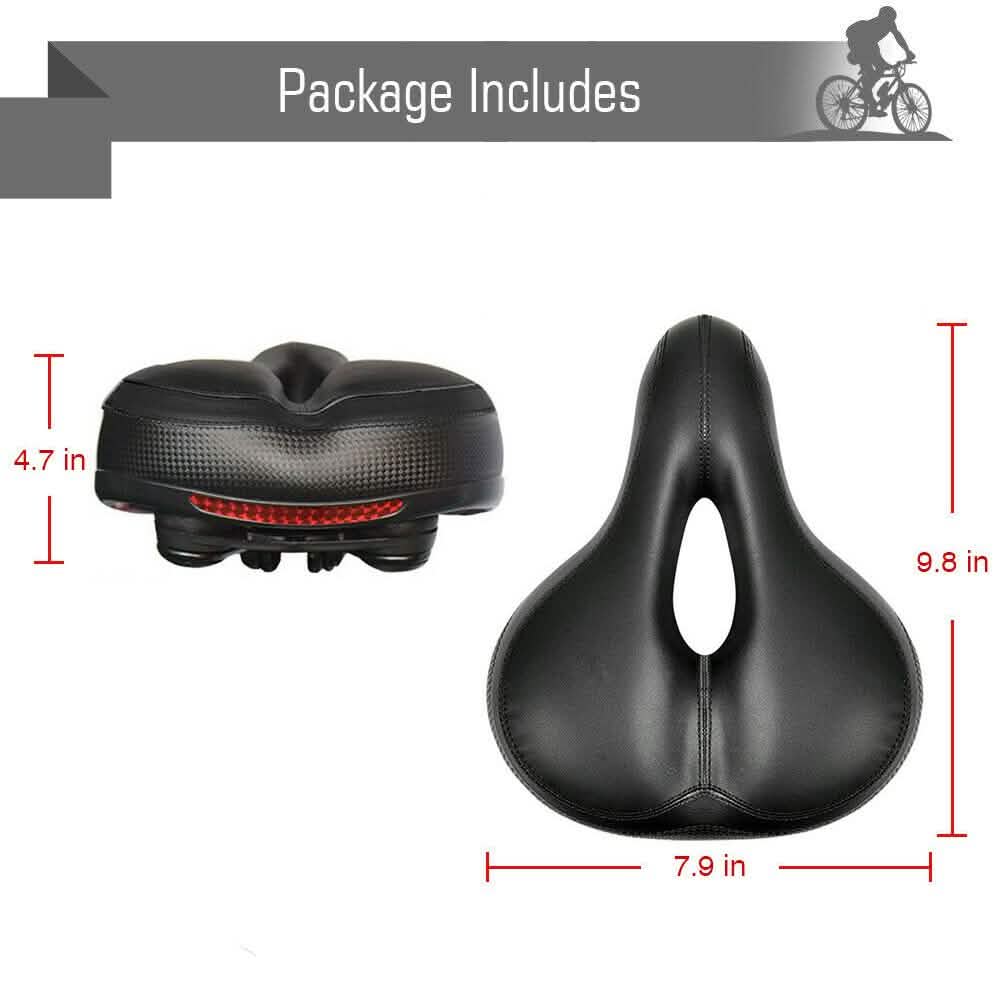 Extra Wide Big Bum Bike Seat Soft & Comfort Padded MTB Road Bicycle Gel Saddle Cushion DailySale