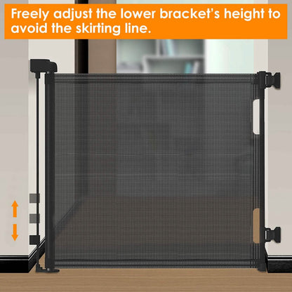 Extra Wide Child Safety Gate Retractable Door DailySale