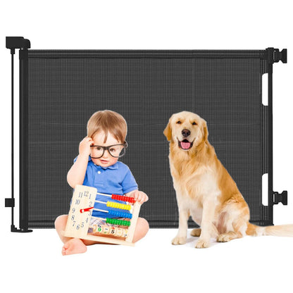 Extra Wide Child Safety Gate Retractable Door DailySale