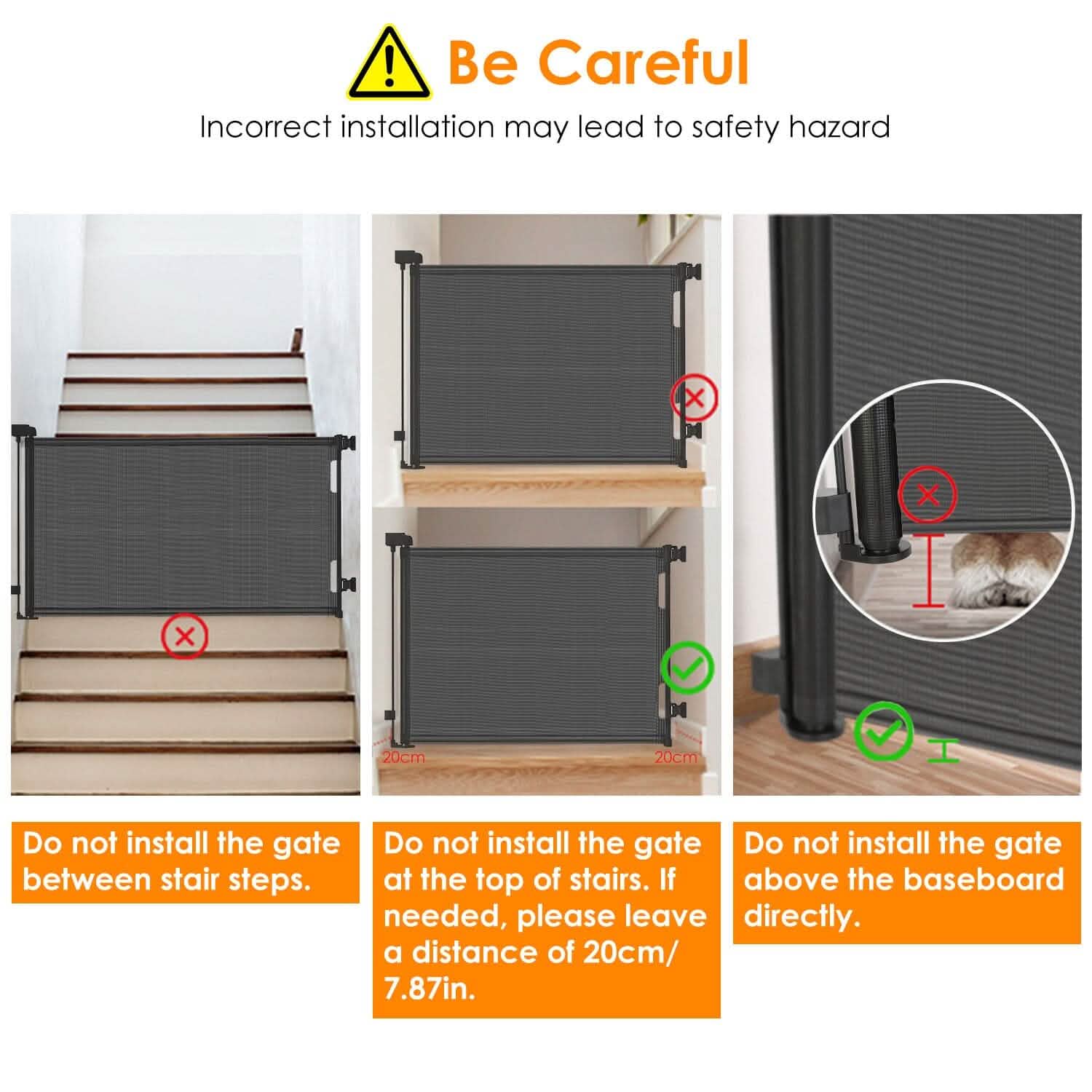 Extra Wide Child Safety Gate Retractable Door DailySale