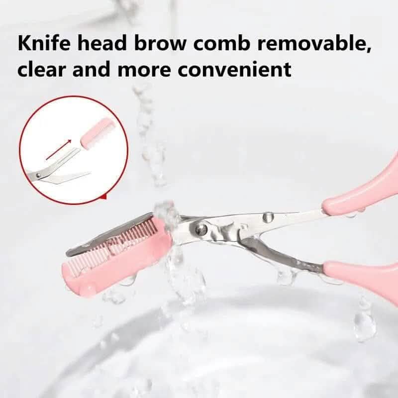 Eyebrow Trimmer Scissors with Comb DailySale
