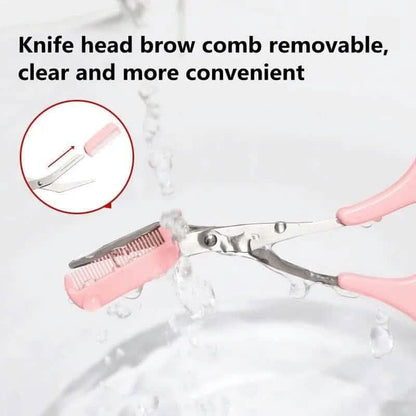 Eyebrow Trimmer Scissors with Comb DailySale