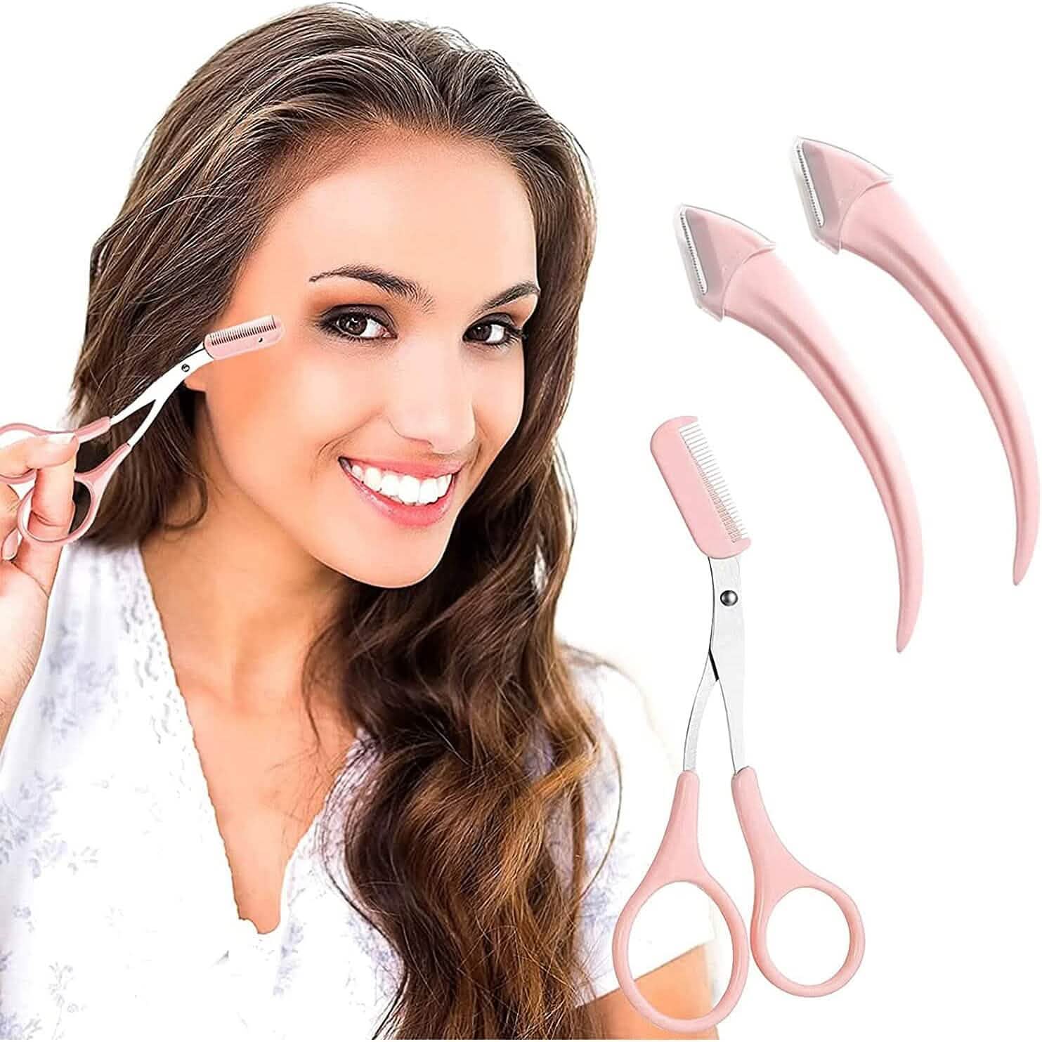 Eyebrow Trimmer Scissors with Comb DailySale