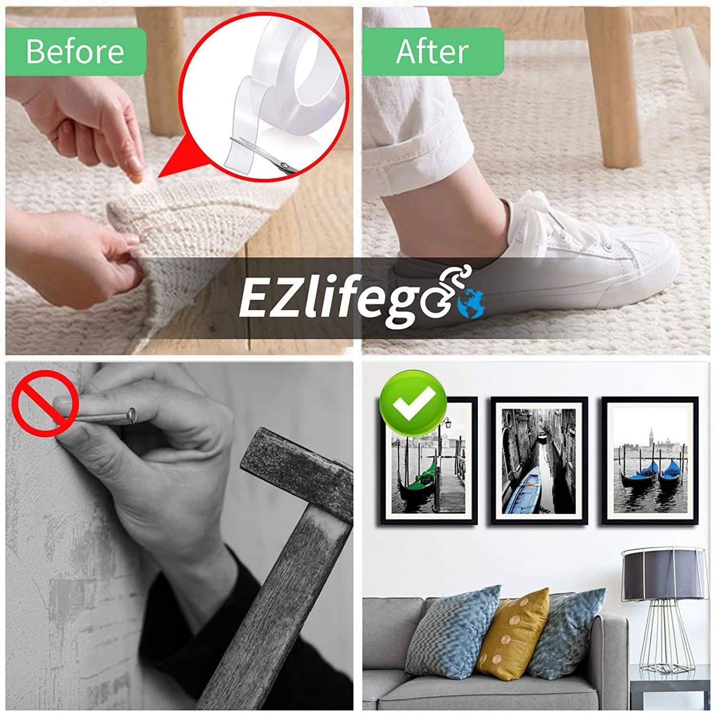 EZlifego Double Sided Tape Heavy Duty DailySale