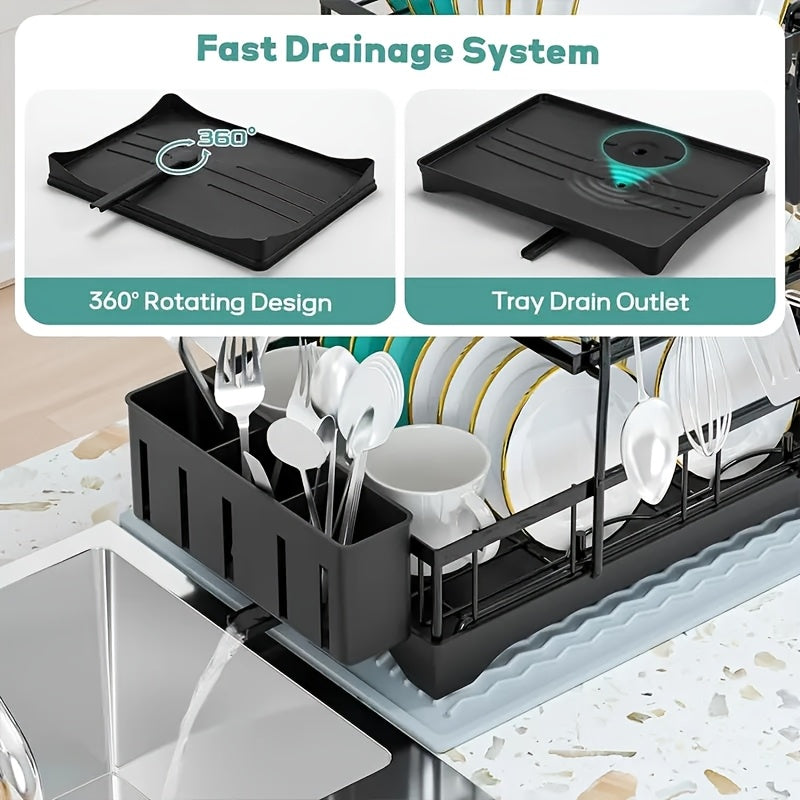 Black Metal Dish Rack – 2-Layer / 3-Layer DailySale