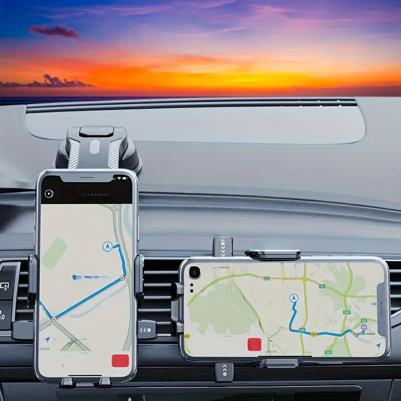 Adjustable Car Phone Holder – Suction Cup Dashboard Mount, Anti-Slip Grip, iPhone & Android DailySale