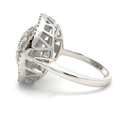 Genuine 2.00ct Diamond Ring 14KT White Gold Bids.com