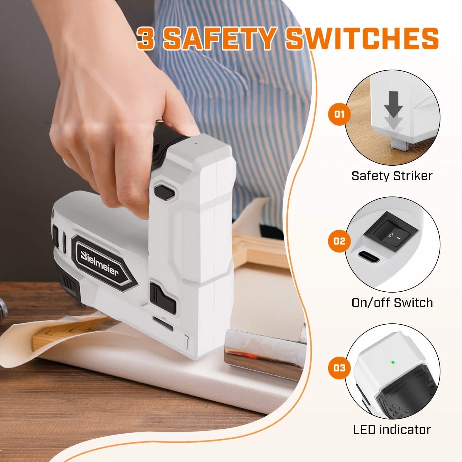 Bielmeier 20V Cordless 2-in-1 Stapler & Brad Nailer DailySale