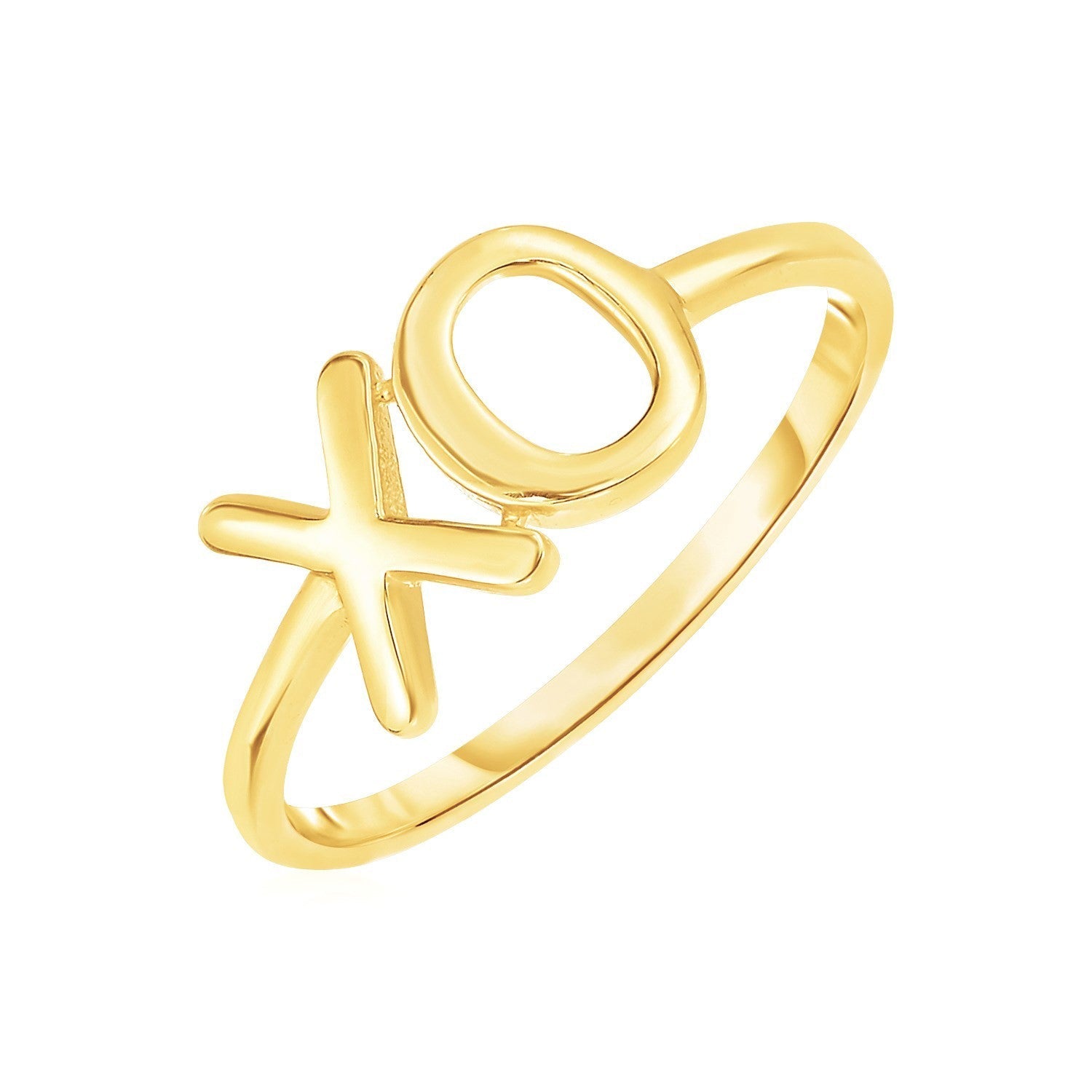 14k Yellow Gold with XO Ring Bids.com