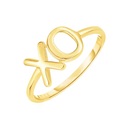 14k Yellow Gold with XO Ring Bids.com