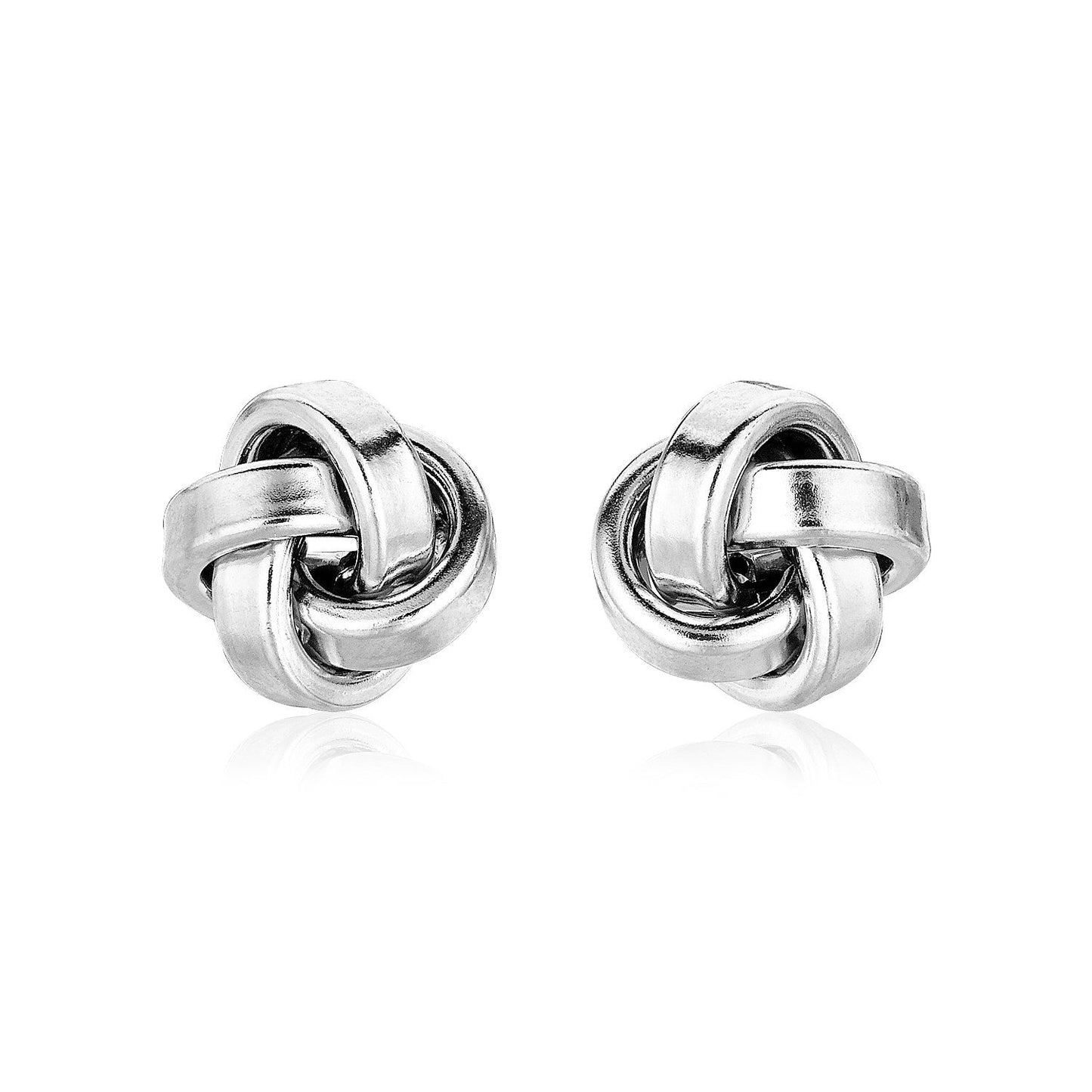 Sterling Silver Polished Love Knot Earrings Bids.com