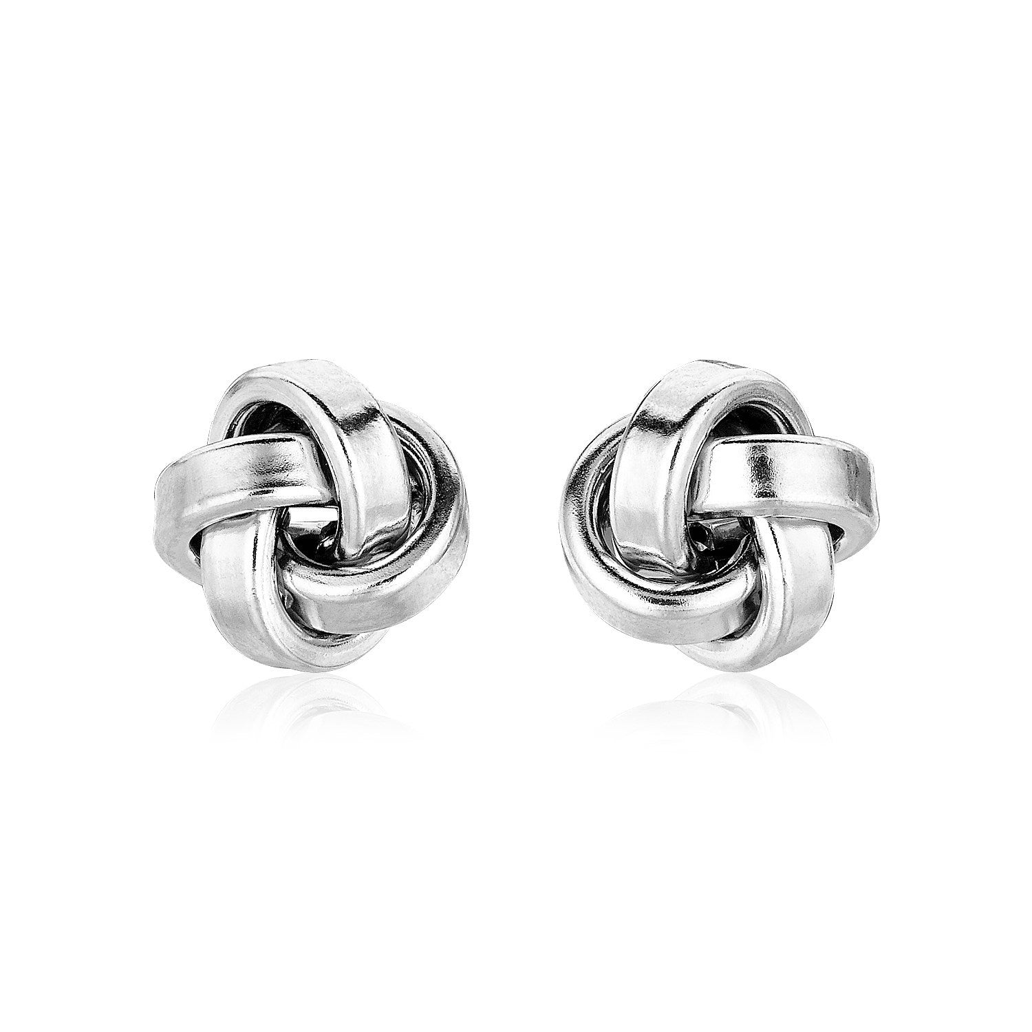 Sterling Silver Polished Love Knot Earrings Bids.com