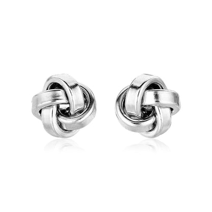 Sterling Silver Polished Love Knot Earrings Bids.com