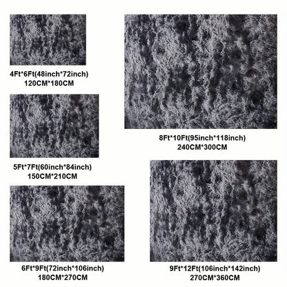 Light Gray Shaggy Area Rug – Soft Plush Indoor Carpet DailySale