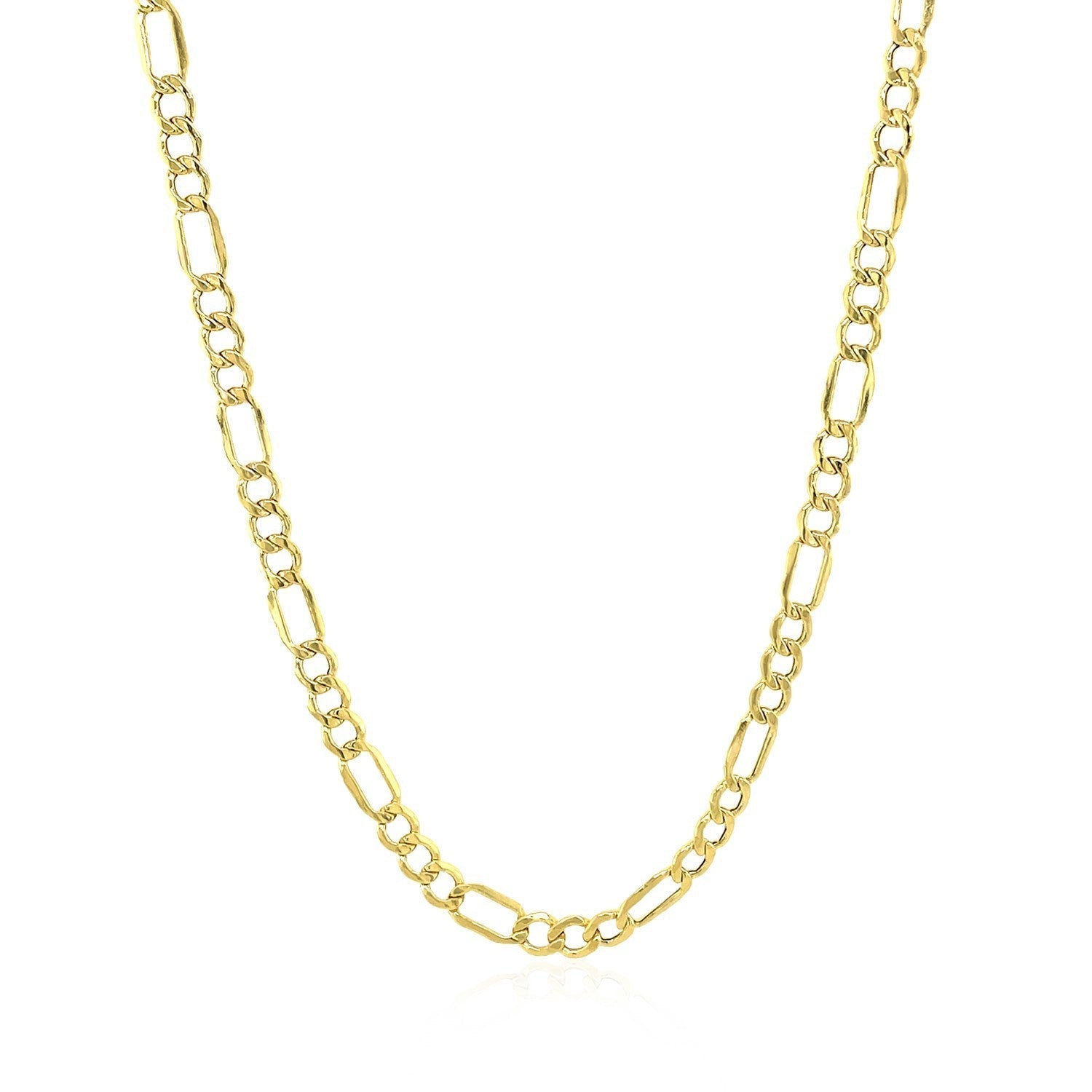 2.8mm 10k Yellow Gold Lite Figaro Chain Bids.com