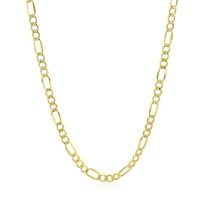 2.8mm 10k Yellow Gold Lite Figaro Chain Bids.com