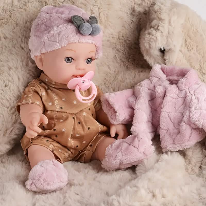 12" Pink Baby Doll – PVC Dress-Up Play Doll (Ages 3+) DailySale