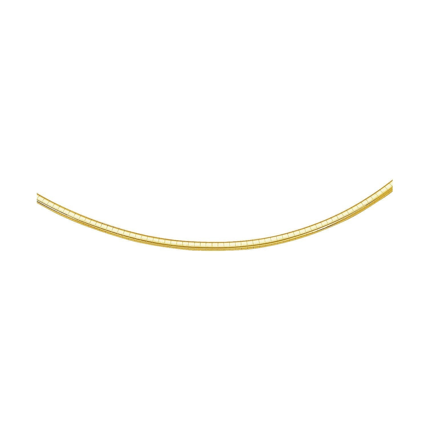 14k Yellow Gold Chain in a Classic Omega (3 mm) Bids.com