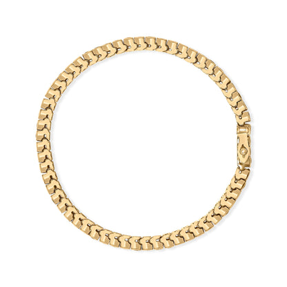 14K Yellow Gold 1 3/4 Cttw Diamond and 5.0 Cttw Blue Sapphire Bezel Set Tennis Bracelet (G-H Color, SI1-SI2 Clarity) - 7" Inches Bids.com