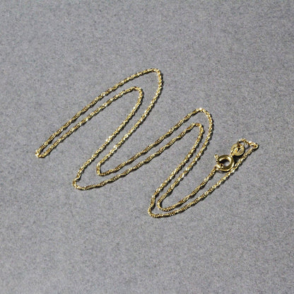 14k Yellow Gold Singapore Chain 1.0mm Bids.com