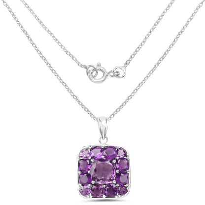 8.20 Carat Genuine Amethyst .925 Sterling Silver Pendant Bids.com