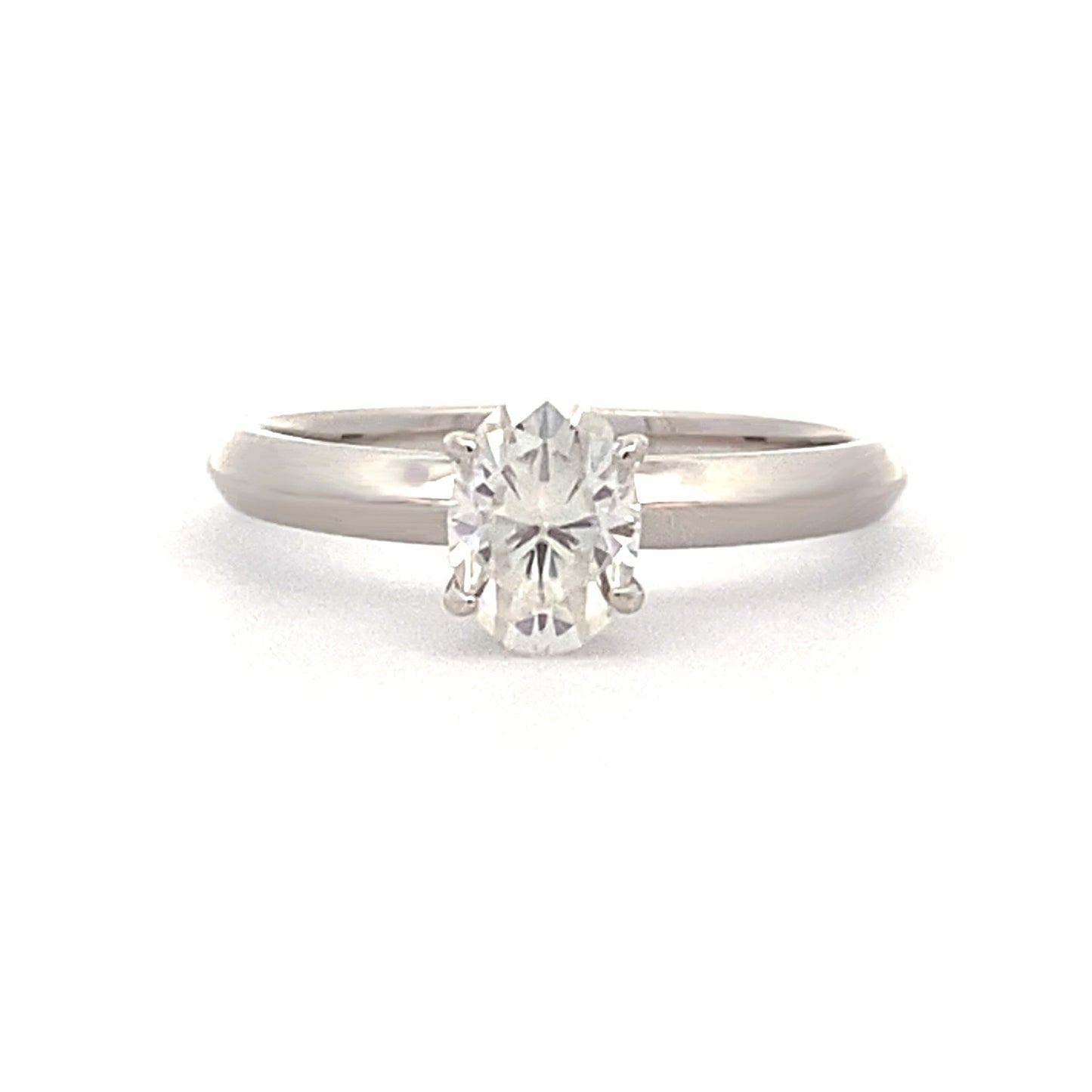 Natural .88ct Moissanite  Sterling Silver Bids.com