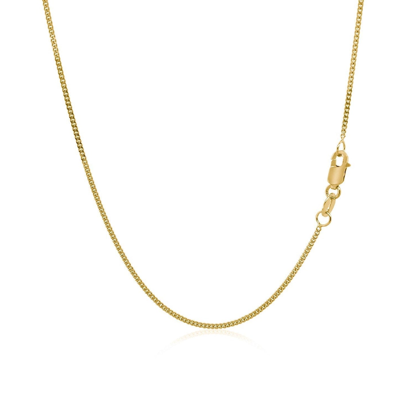 14k Yellow Gold Gourette Chain 1.0mm Bids.com