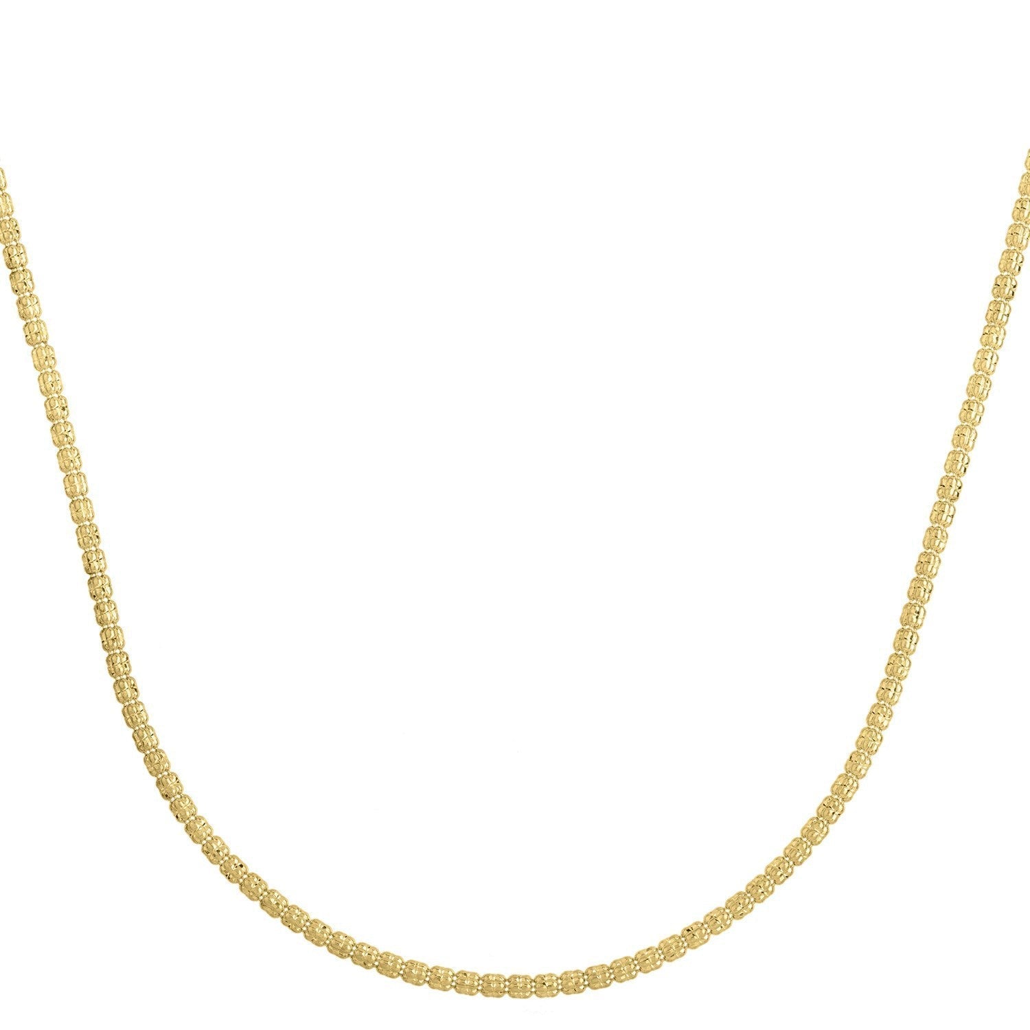Ice Barrel Chain in 14k Yellow Gold (2.70 mm) Bids.com