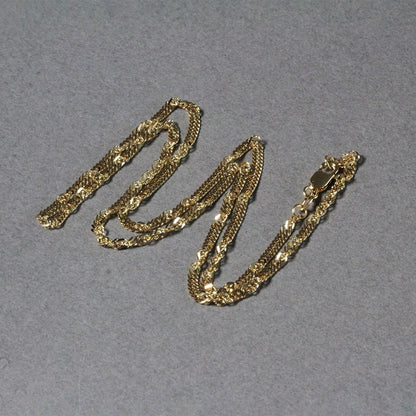2.1mm 14k Yellow Gold Singapore Chain Bids.com