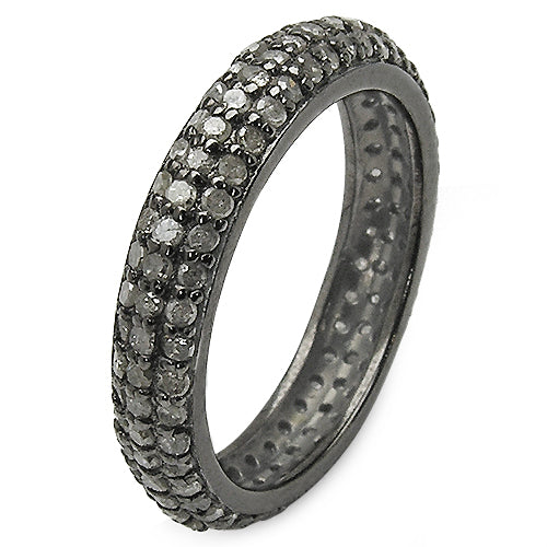 1.40 Carat Genuine TLB Diamond .925 Sterling Silver Ring Bids.com