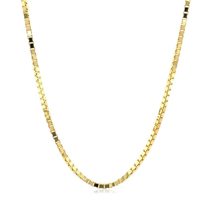 1.6mm 14K Yellow Gold Classic Box Chain Bids.com