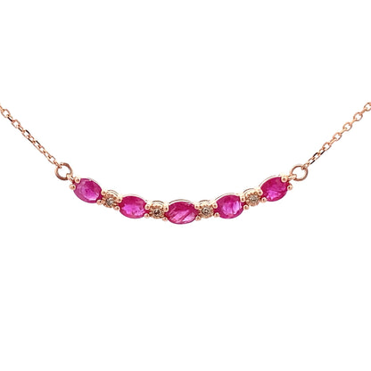 .73ct Ruby Diamond Fashion Pendants 10KT Rose Gold Bids.com