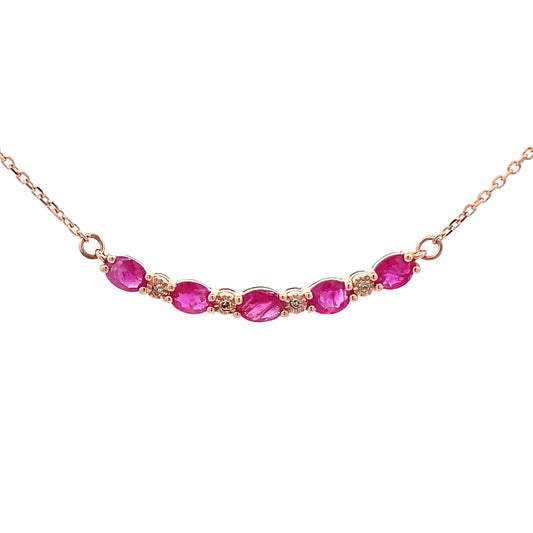 .73ct Ruby Diamond Fashion Pendants 10KT Rose Gold Bids.com