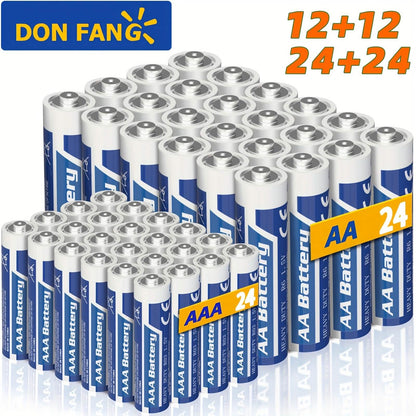 48-Pack: AA + AAA Carbon Battery Combo – 1.5V, Non-Rechargeable DailySale