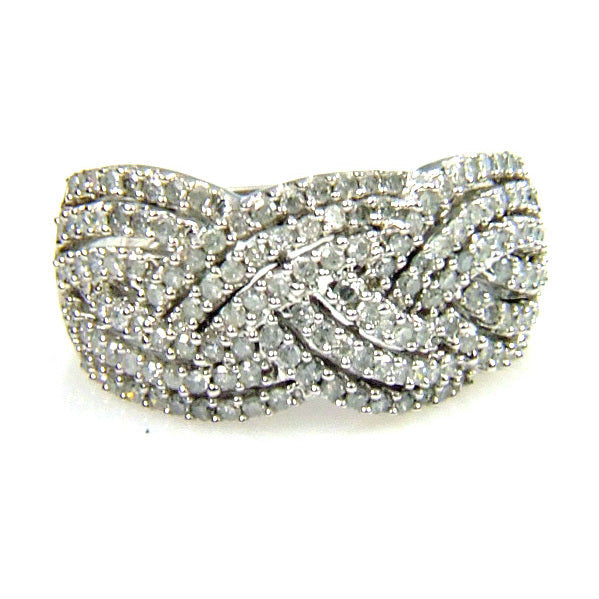Natural 1.00ct Diamond Ring 10KT White Gold Bids.com
