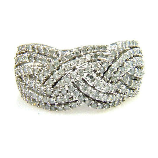 Natural 1.00ct Diamond Ring 10KT White Gold Bids.com