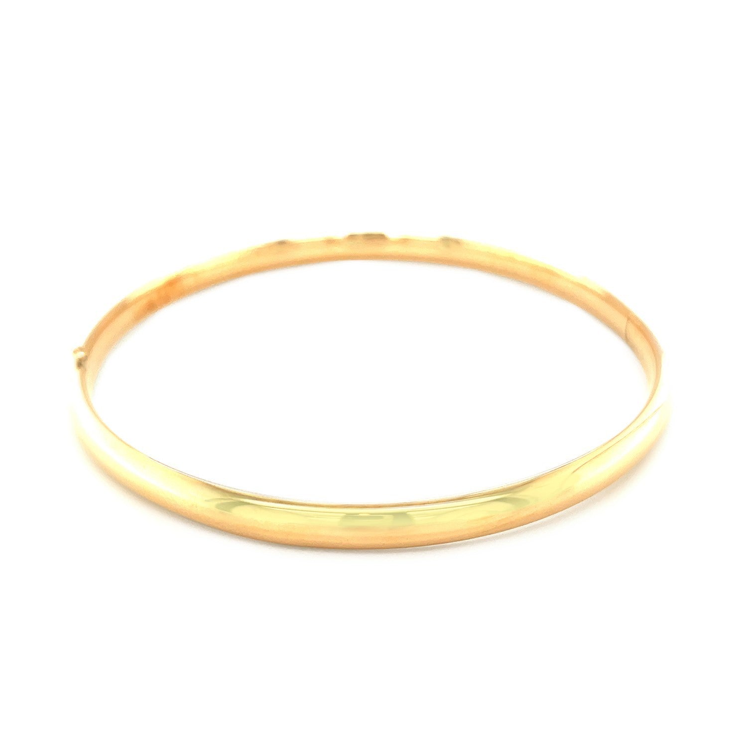 Classic Bangle in 14k Yellow Gold (5.0mm) Bids.com