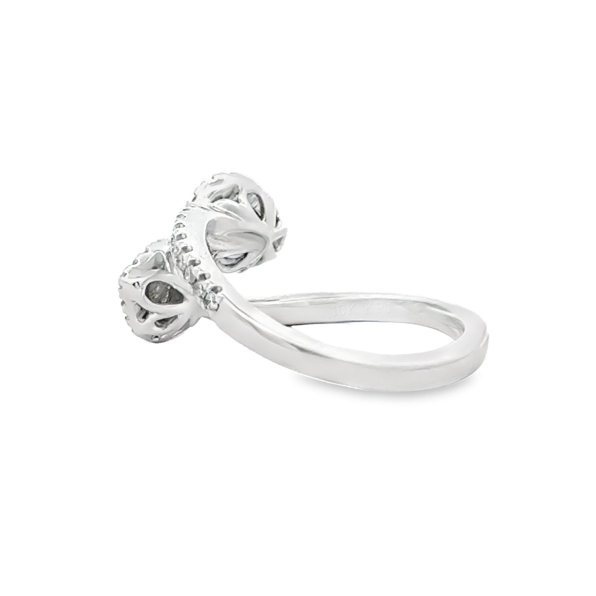 Genuine .50ct Diamond Ring 10KT White Gold Bids.com