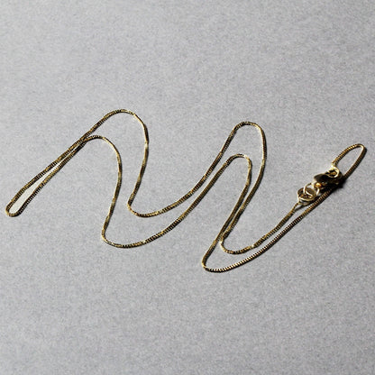 14k Yellow Gold Classic Box Chain 0.45mm Bids.com