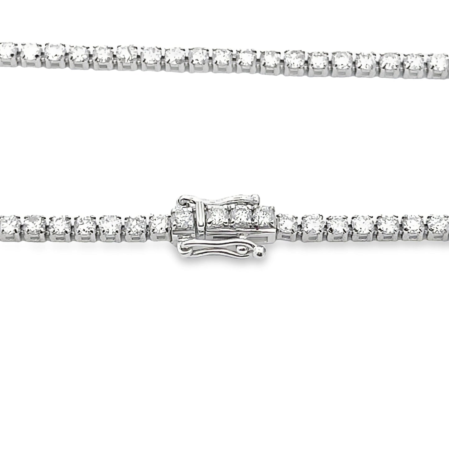 Natural 3.00ct Diamond Tennis Bracelet 14KT White Gold Bids.com