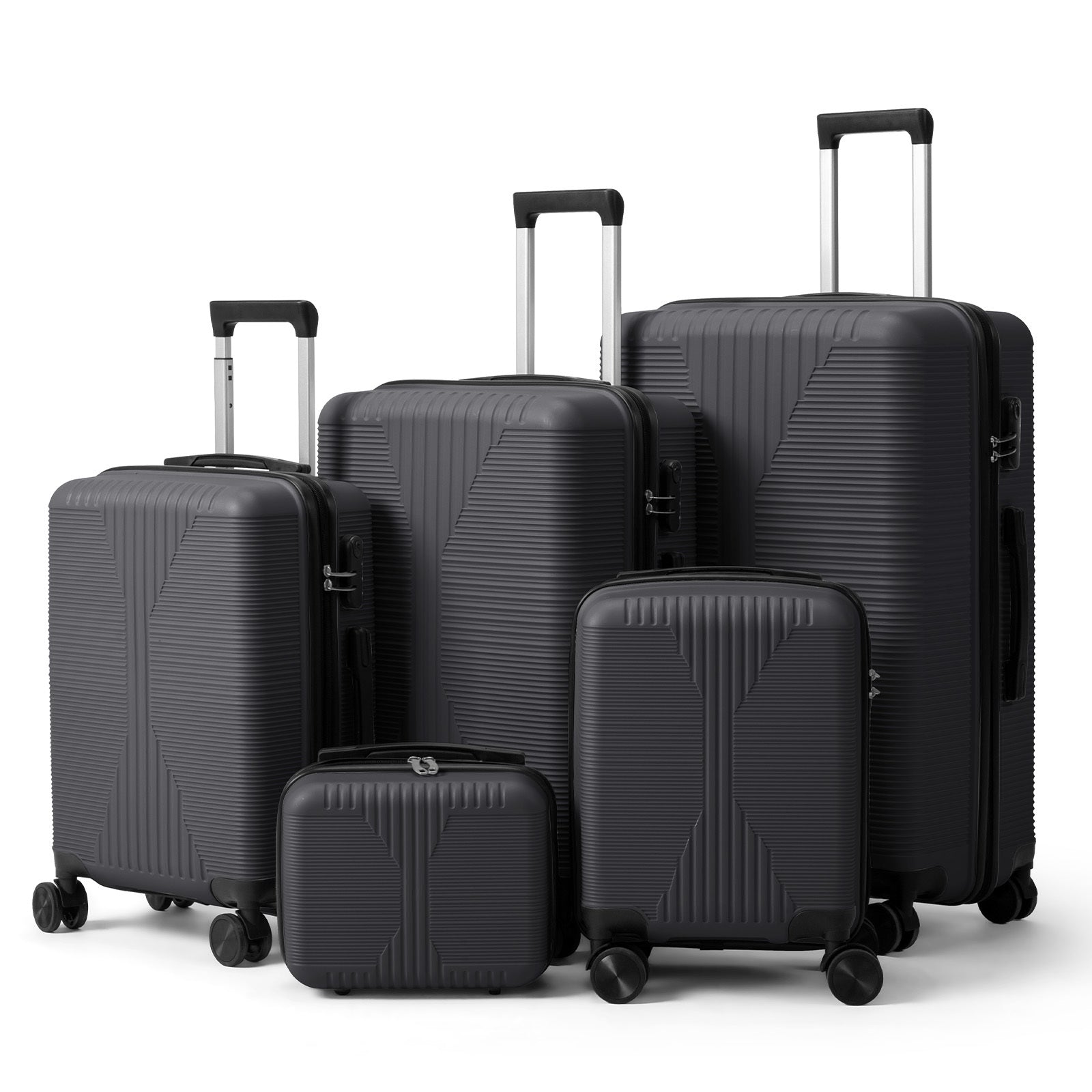 5-Piece Lightweight Luggage Set with Lock – 12/16/20/24/28 Inch DailySale