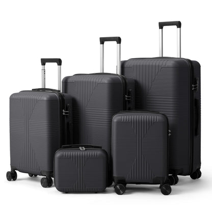 5-Piece Lightweight Luggage Set with Lock – 12/16/20/24/28 Inch DailySale