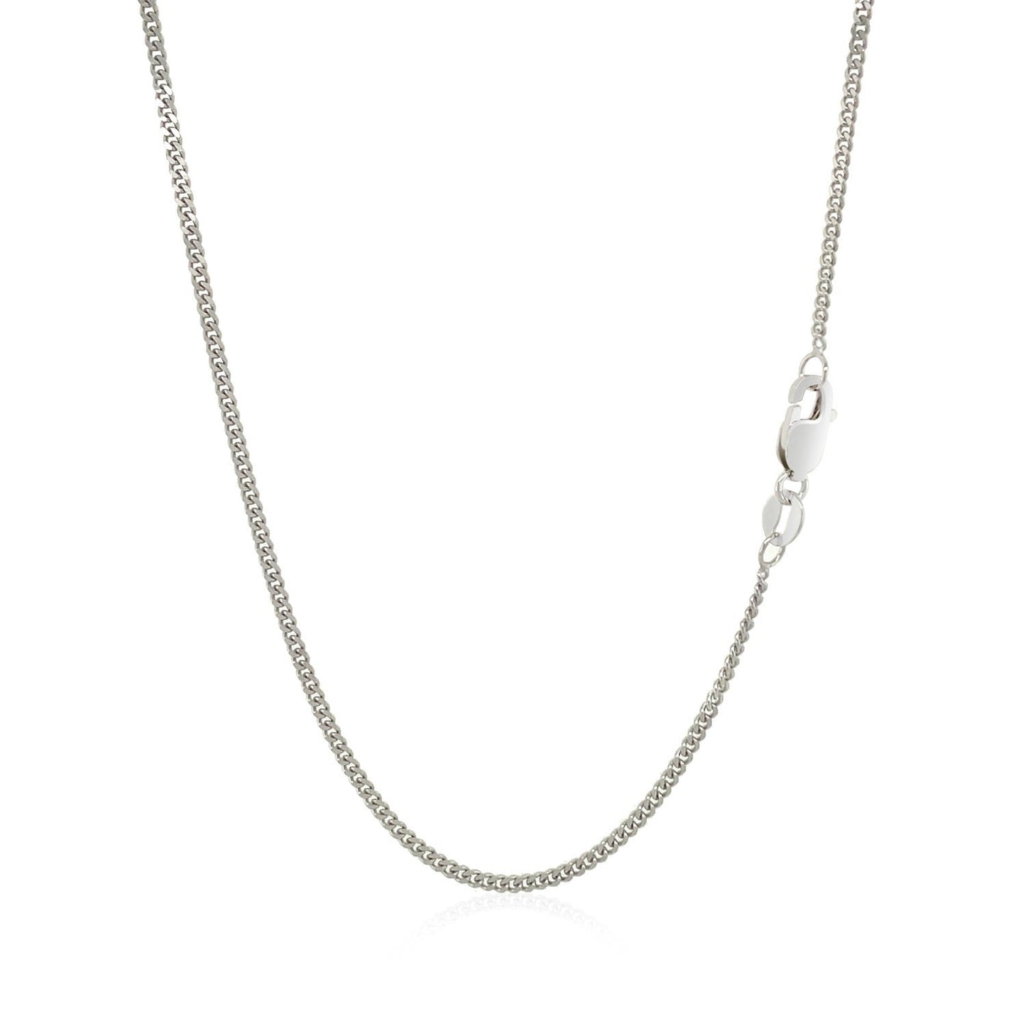 10k White Gold Gourmette Chain 1.5mm Bids.com