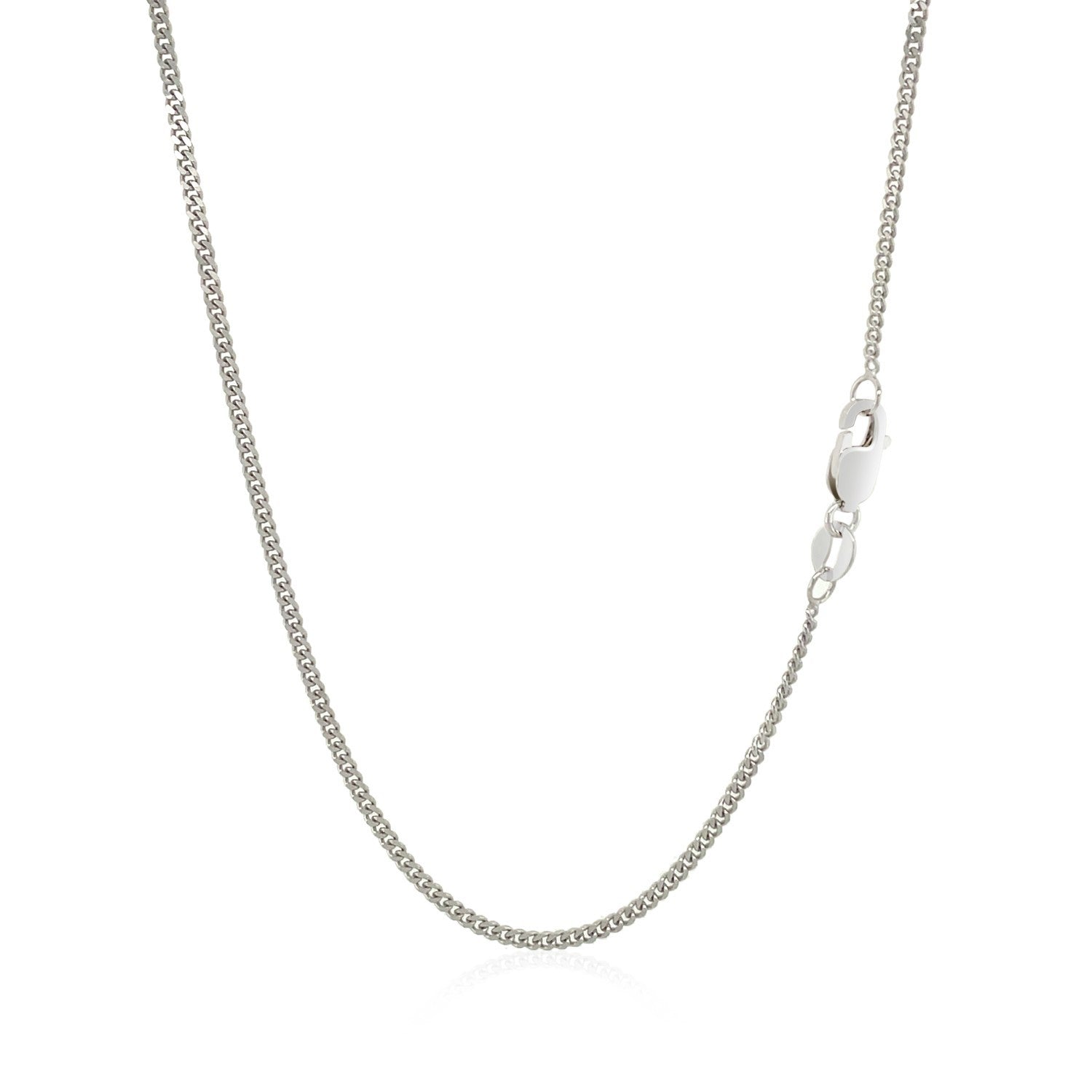 10k White Gold Gourmette Chain 1.5mm Bids.com
