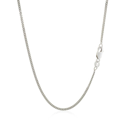 10k White Gold Gourmette Chain 1.5mm Bids.com